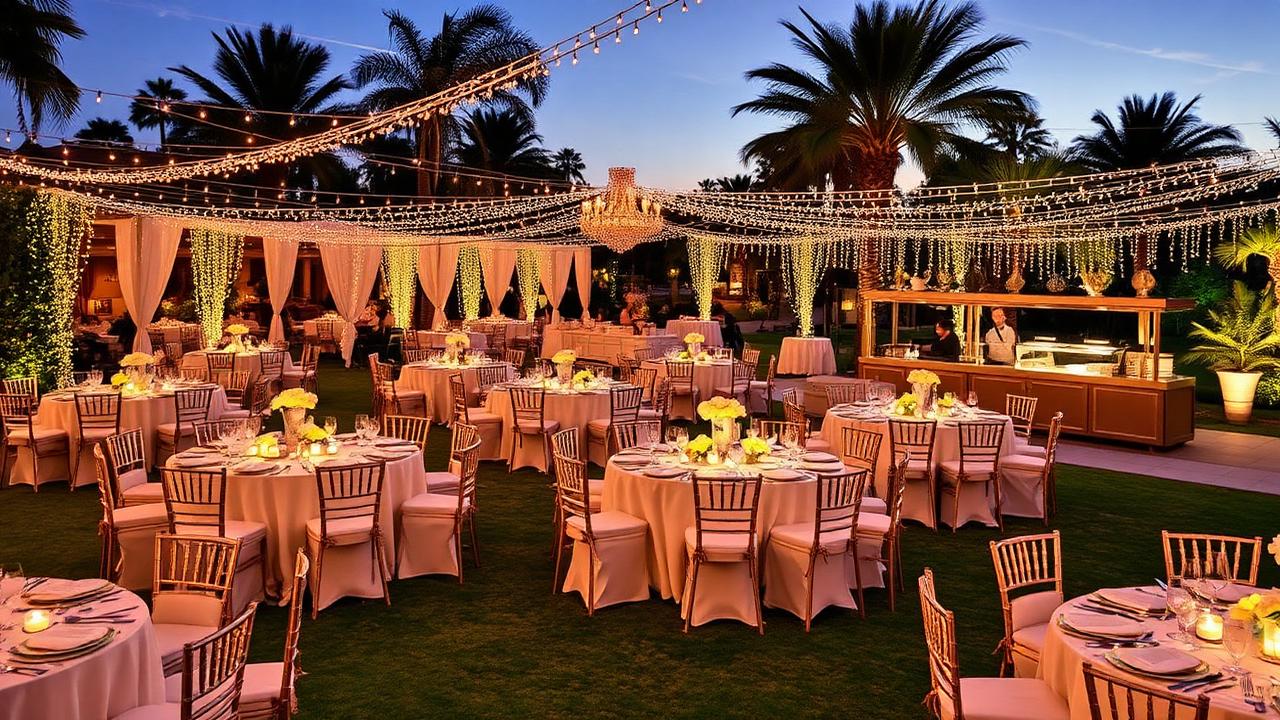 Semi-Gala Dinner — An elegant dinner under decorative lighting with live counters and curated multi-cuisine menus.