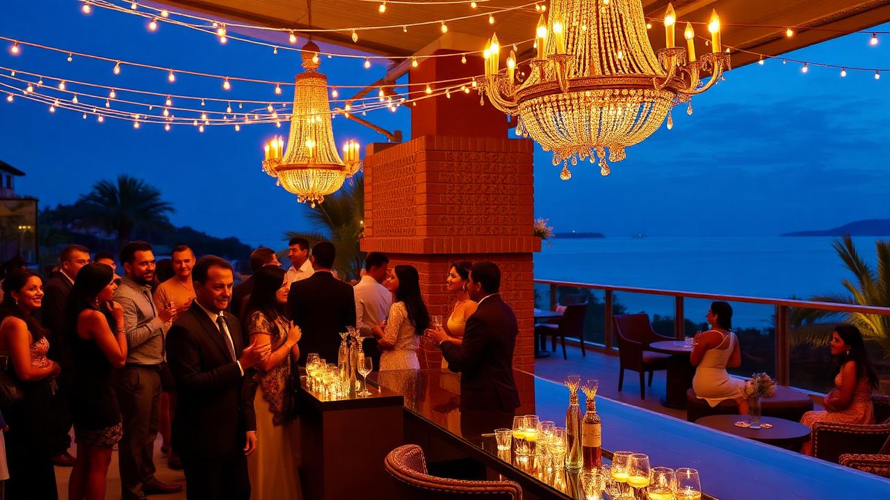 Cocktail Celebration — A premium evening soirée with elegant lighting, curated beverages and a stylish lounge ambience.